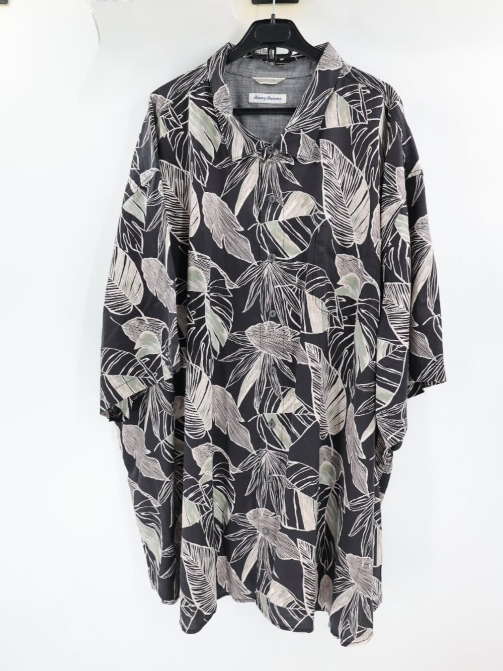 Tommy Bahama Hawaiian Shirt Mens 5XLB Lyocell Cotton Button Up Short Sleeve camp